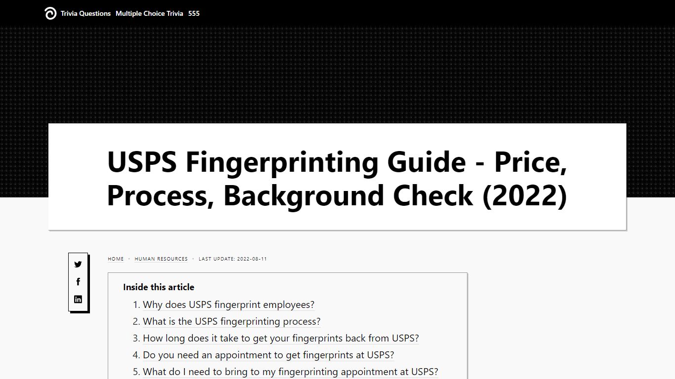 USPS Fingerprinting Guide - Price, Process, Background Check (2022)